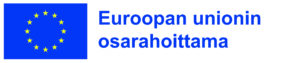 EU-logo ja Euroopan unionin osarahoittama -teksti